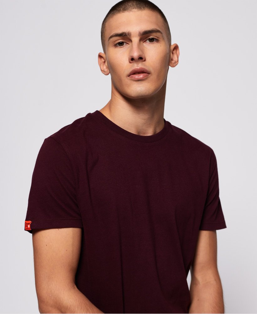 Mens  vintage embroidery tshirt in fig  superdry Mens  vintage embroidery tshirt in fig  superdry