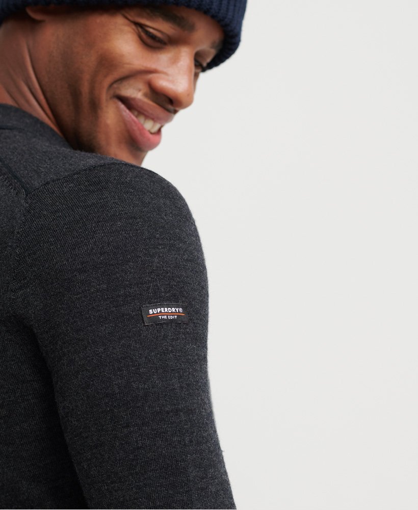 Edit Merino Long Sleeve Polo Shirt 