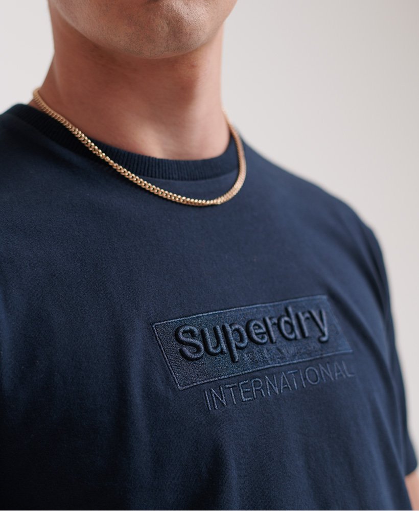 Mens - International Youth Box Fit T-Shirt in Navy | Superdry UK