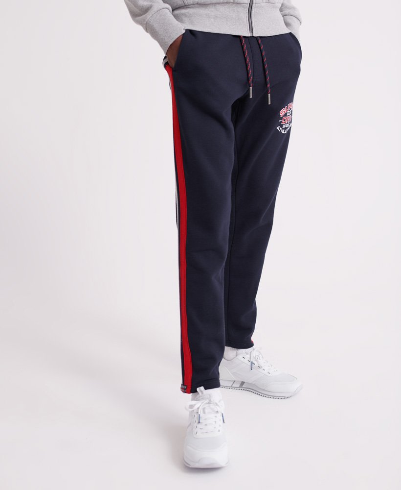 Mens - Heritage Applique Joggers in Rich Navy | Superdry