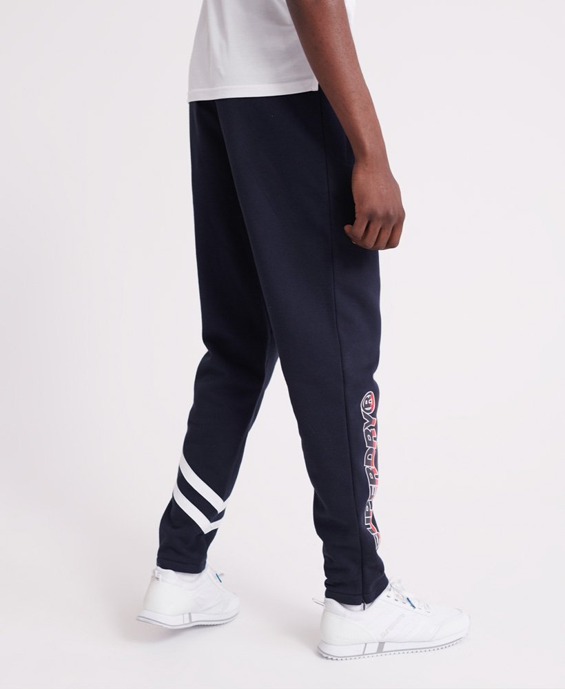 Mens - Racer Diagonal Joggers in Rich Navy | Superdry