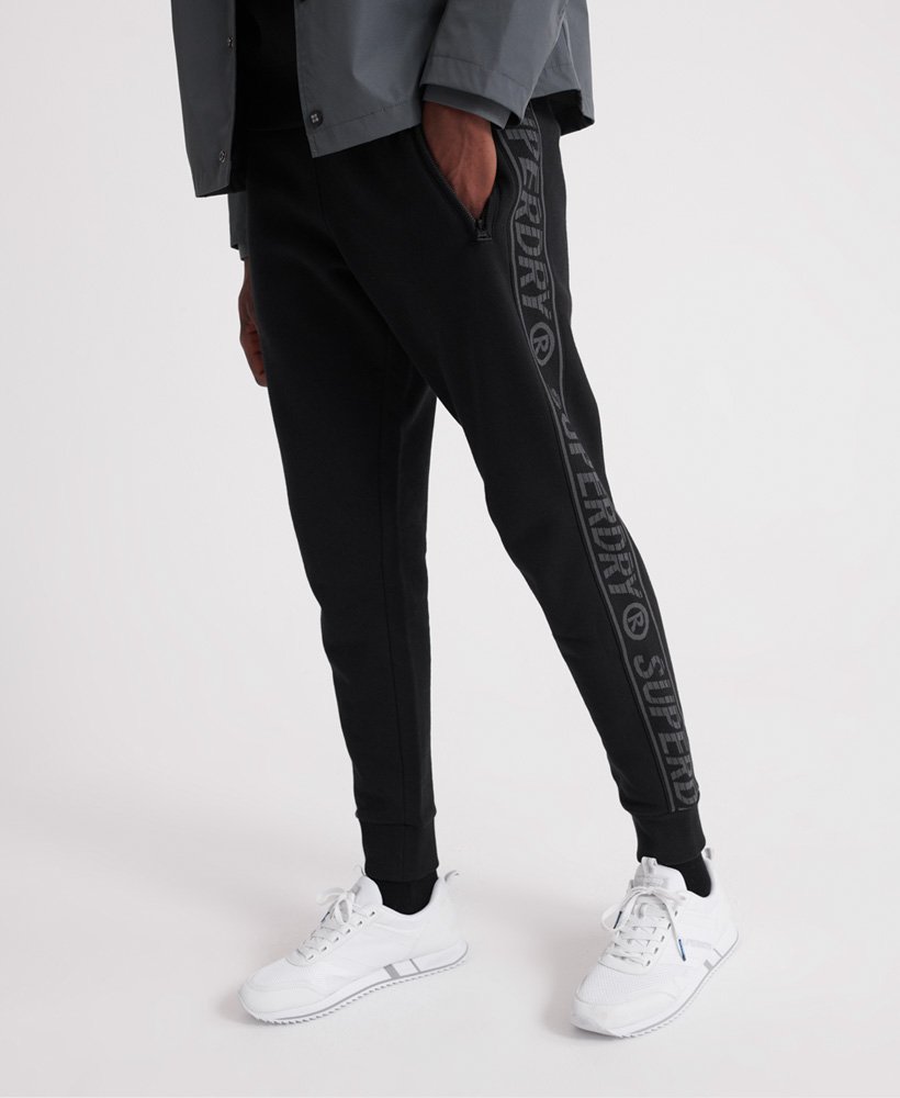 Mens - Universal Tape Joggers in Black | Superdry