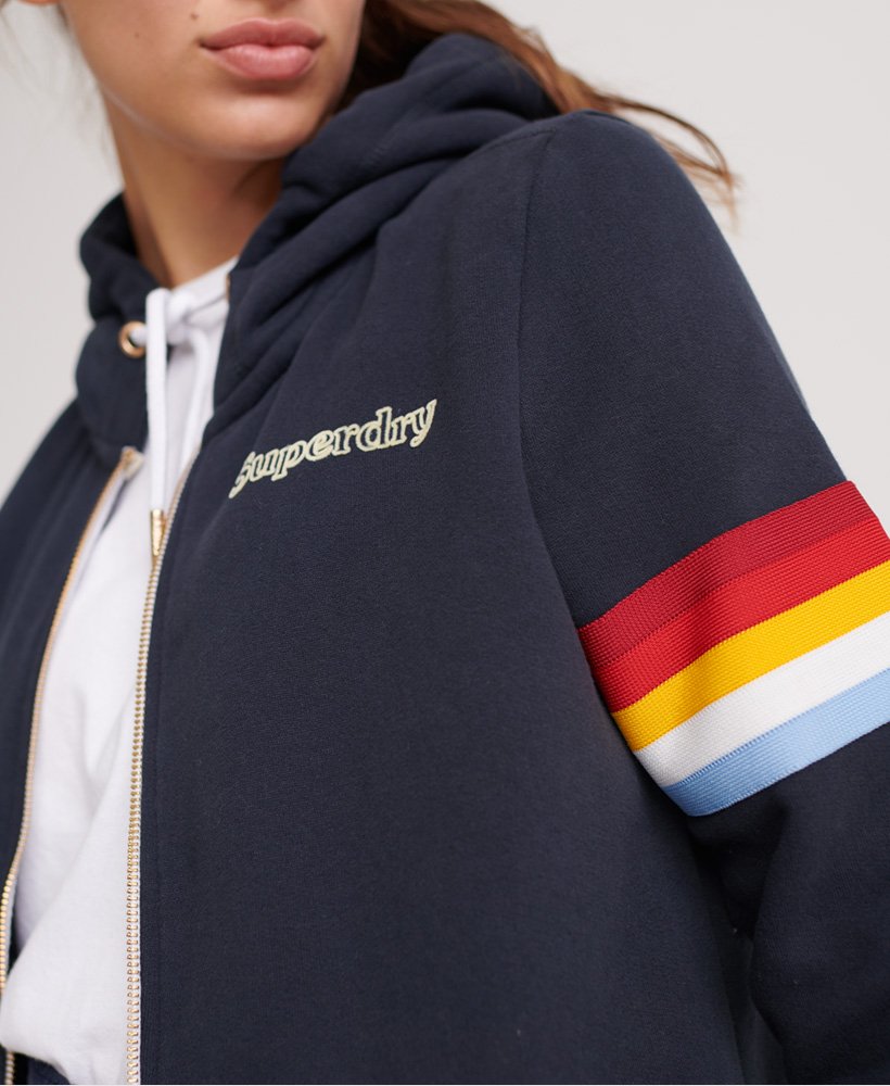 retro zip hoodie