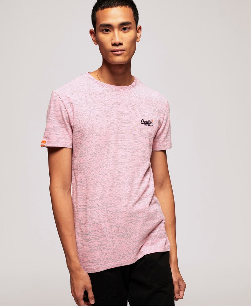 Men's Orange Label Vintage Embroidery T-Shirt in Pink | Superdry