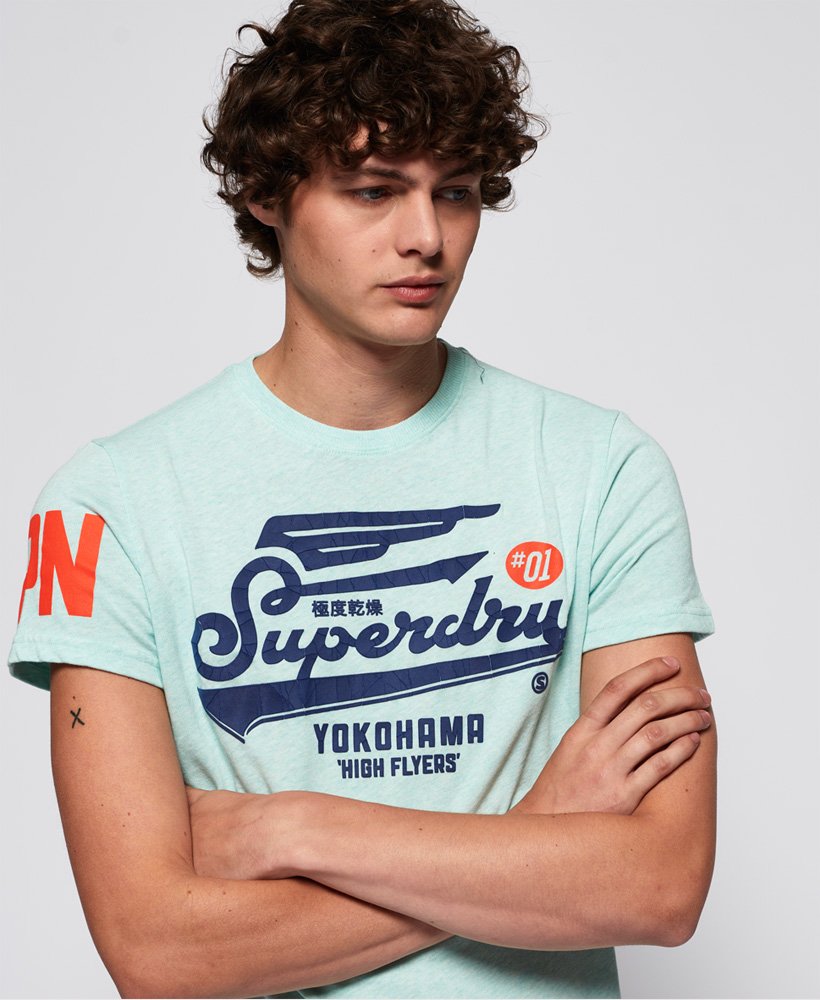 Men's High Flyers T-Shirt in Green | Superdry US