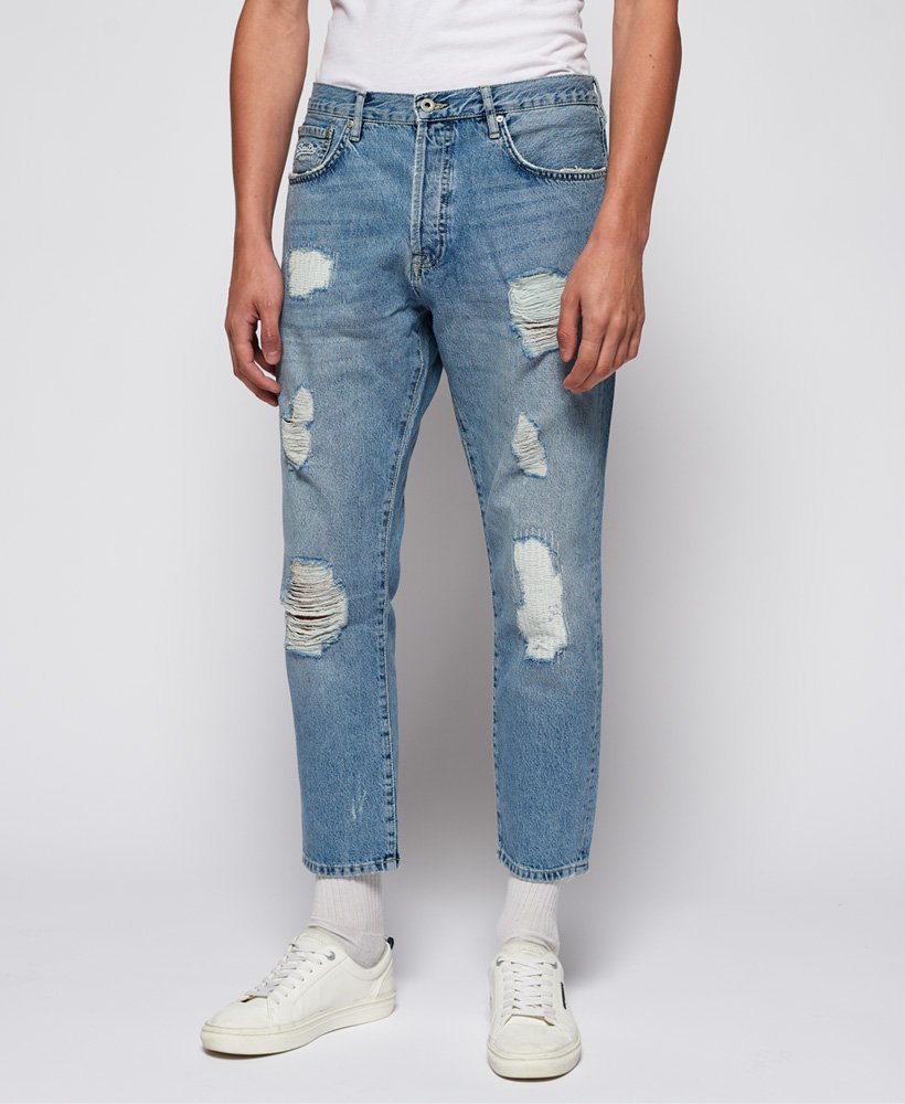 mens jeans tapered ankle
