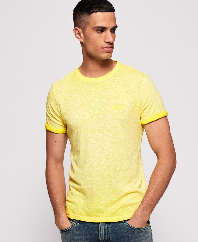 Men's - Low Roller T-Shirt in Yellow | Superdry IE