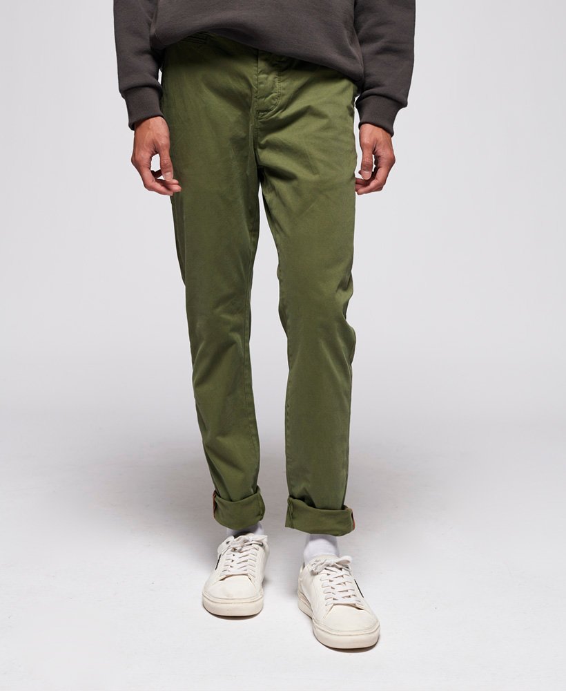 Mens - International Chino Lite Pants in Canopy Green | Superdry
