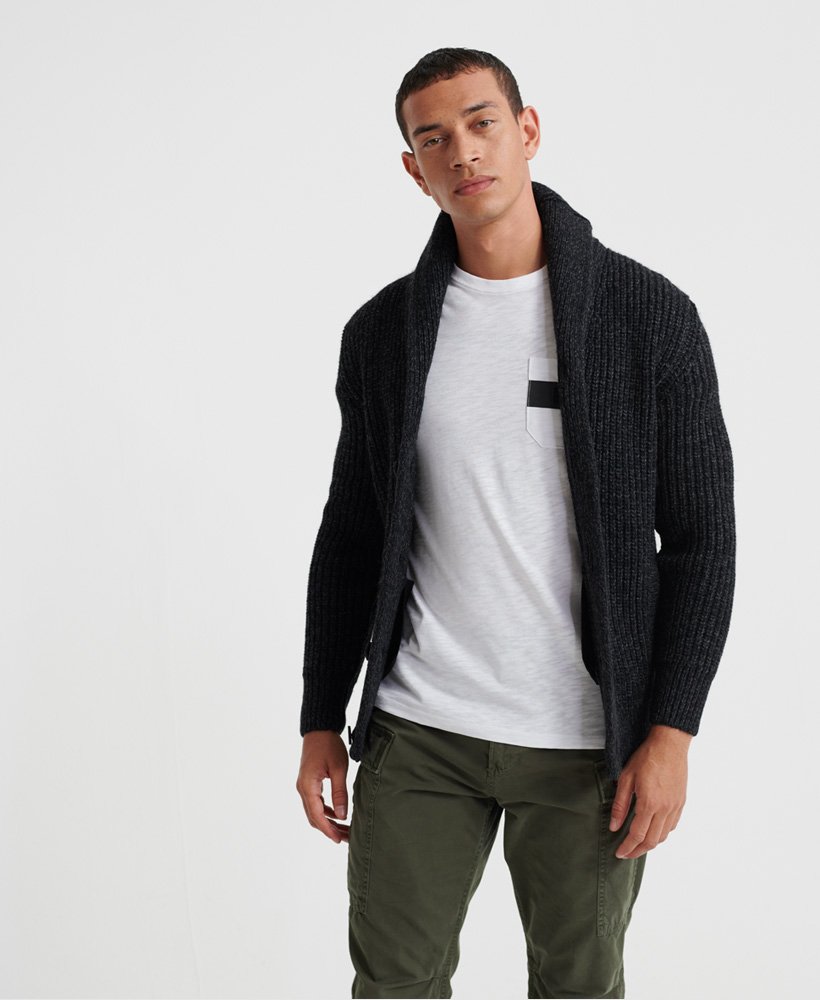 Superdry shawl shop cardigan mens