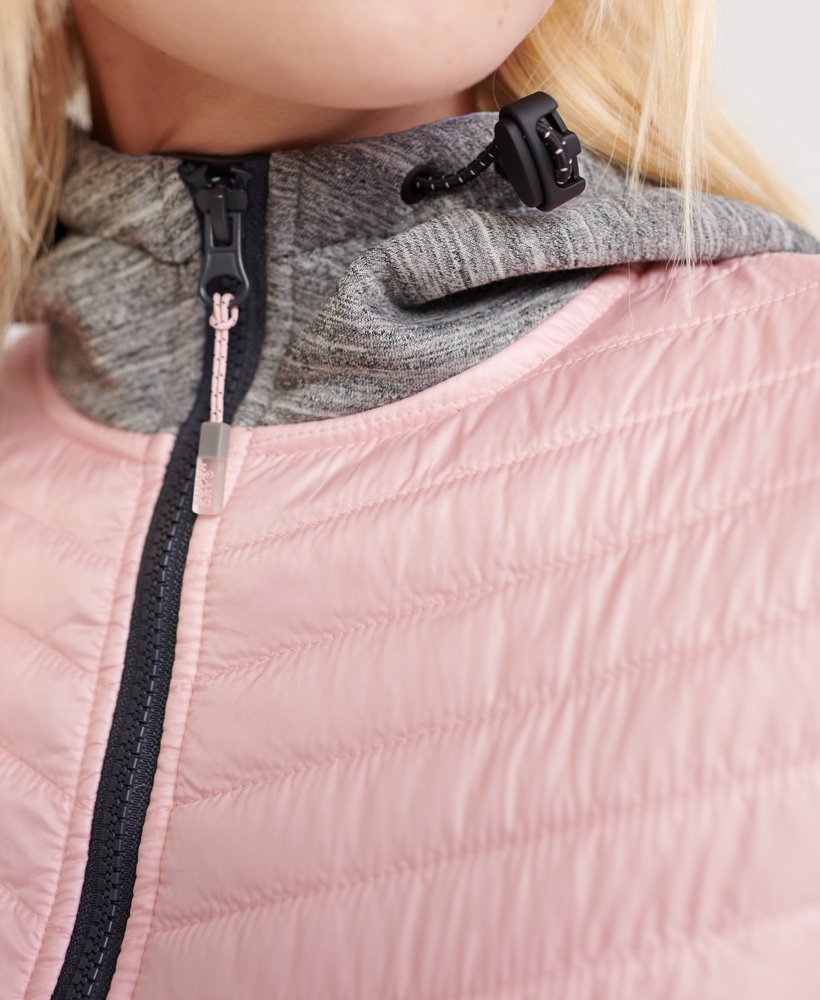 Womens - Storm Classic Hybrid Jacket in Oyster Pink | Superdry UK