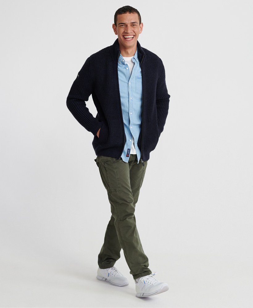 superdry downhill zip through cardigan
