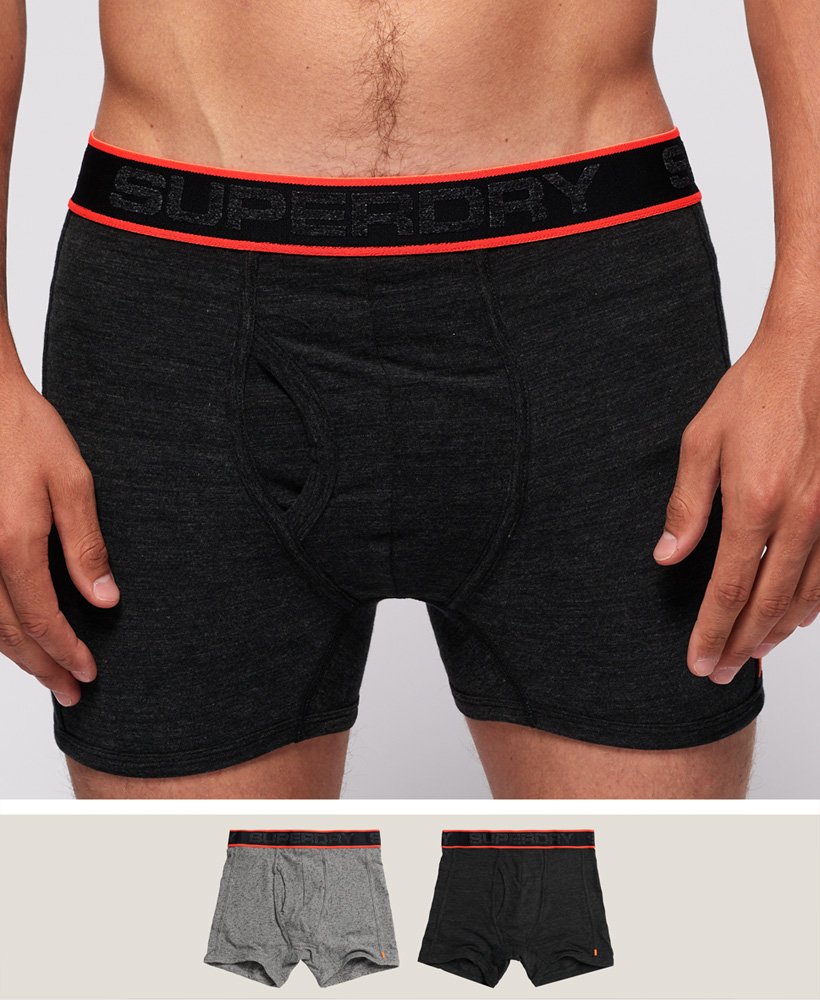 versterking ophouden Kinderachtig Superdry Tipped Sport Boxer Double Pack - Men's Mens Underwear