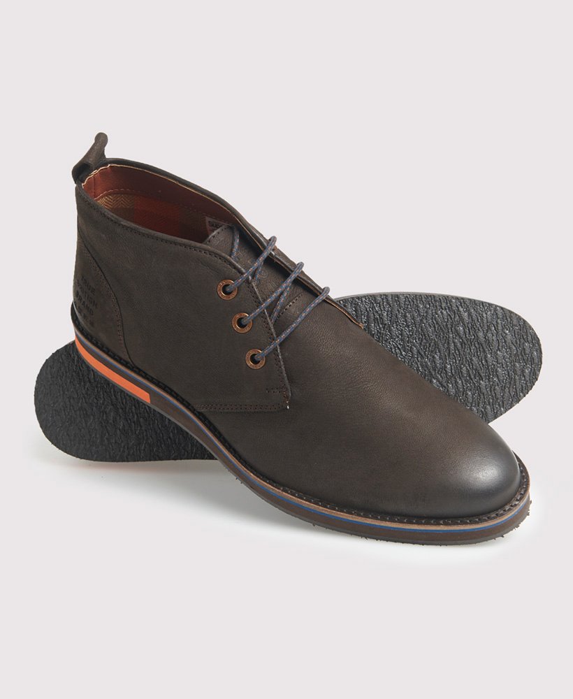 Mens - Chester Chukka Boot in Dark Brown | Superdry