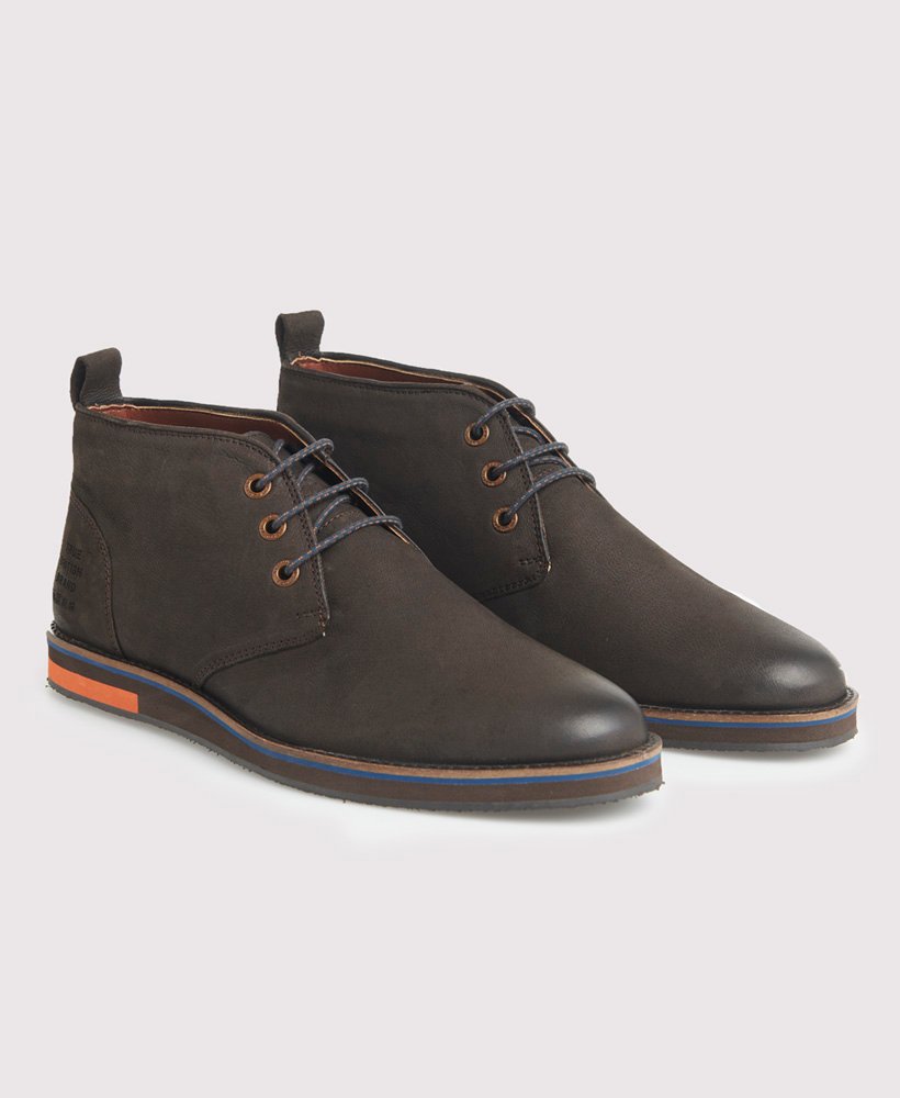 Mens - Chester Chukka Boot in Dark Brown | Superdry