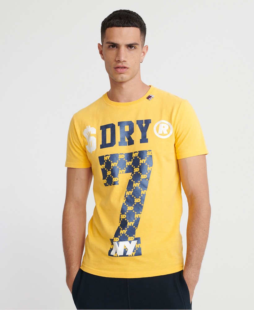 Mens - Dollar Dry T-Shirt in Yellow | Superdry