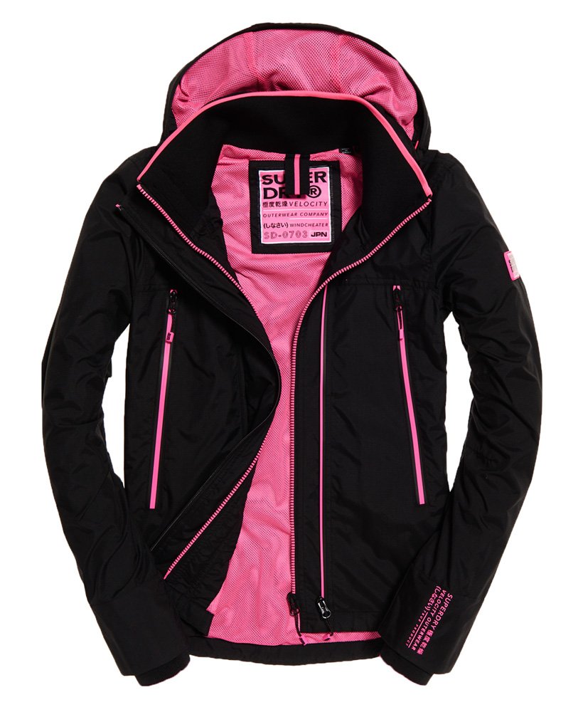 Womens - Velocity Technical SD-Windcheater in Black | Superdry