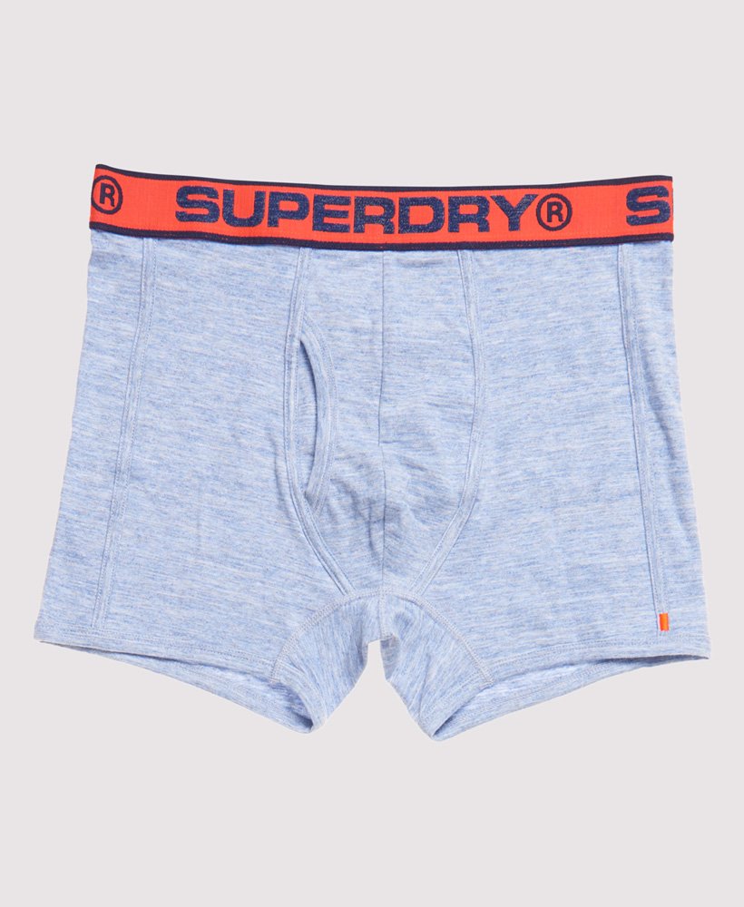 Superdry Orange Superdry Print All Over Sports Double Pack Boxer Short 