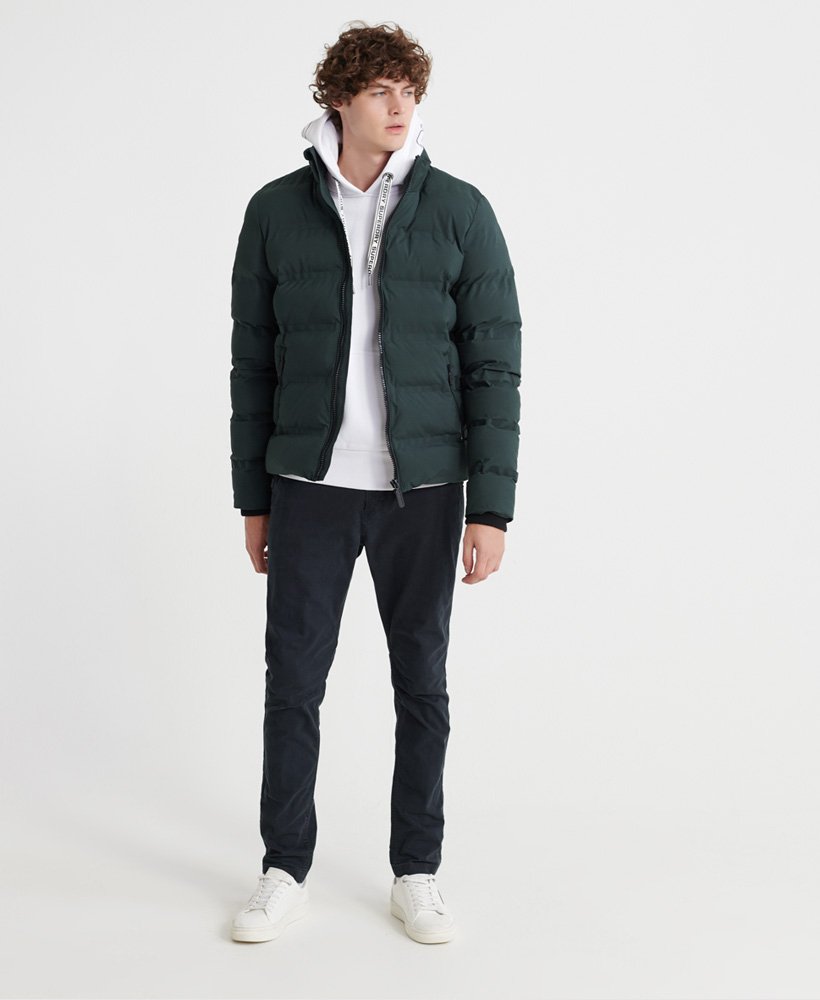 Men's - Ultimate Radar Quilt Puffer jacket in Pine | Superdry UK