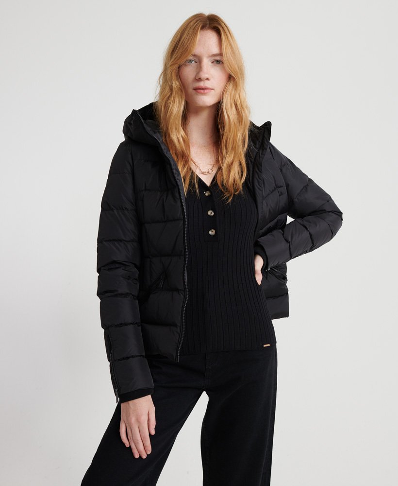 superdry luxe quilt padded jacket