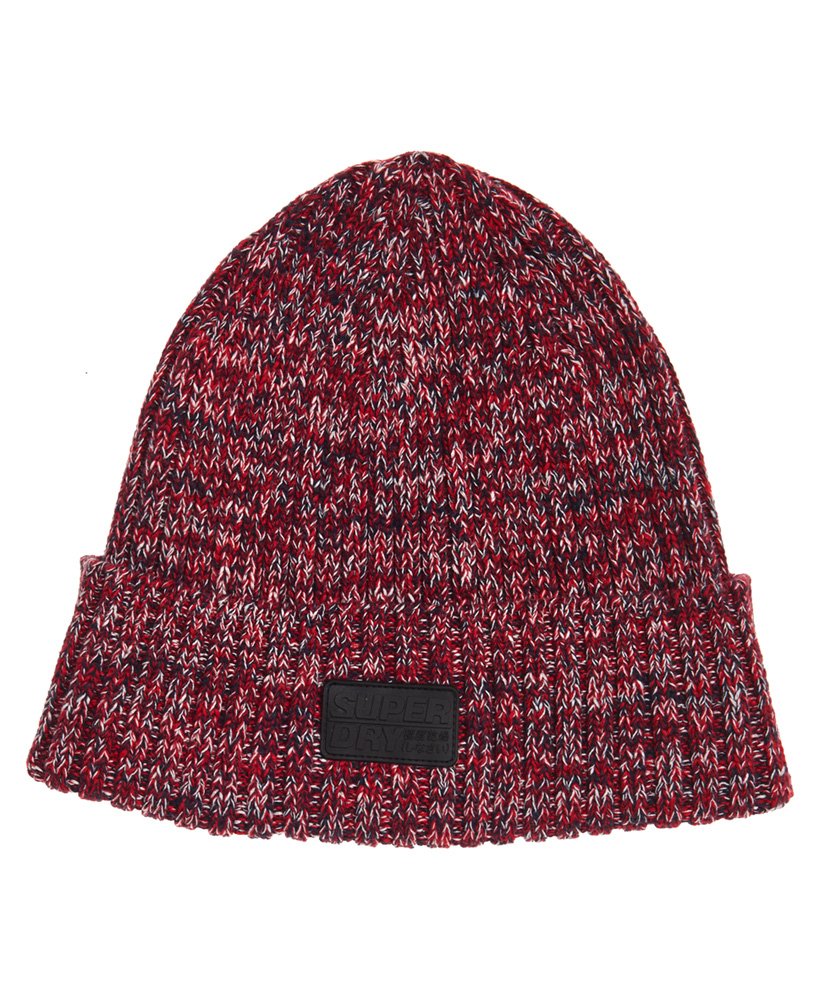 Mens Upstate Beanie in Red Superdry
