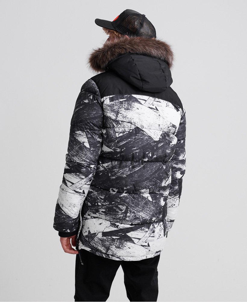 Men's - SD Explorer Parka Jacket in Textured Wood | Superdry UK