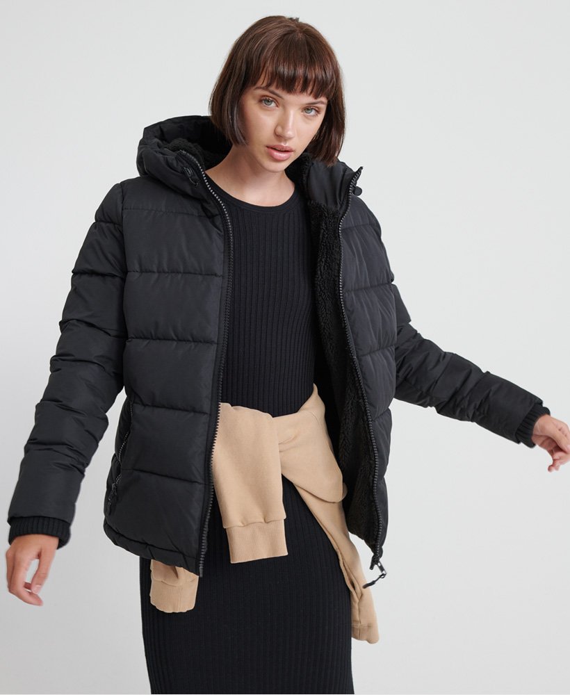 womens superdry padded coat