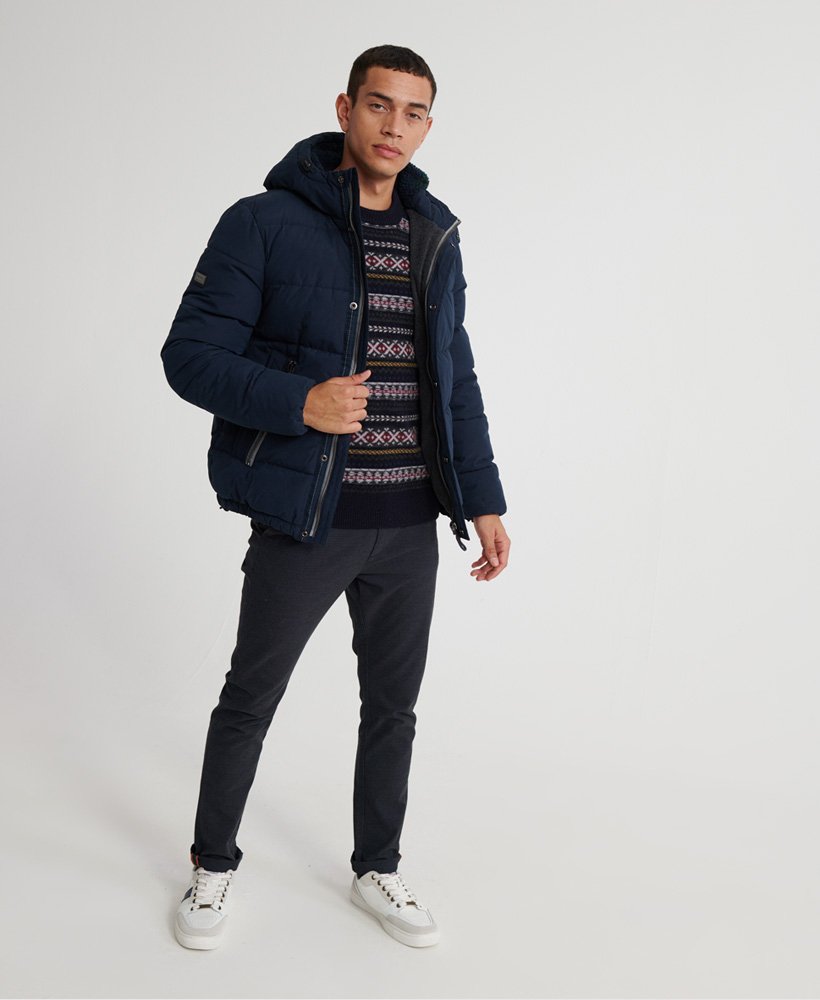 Men's - Academy Jacket in Deep Navy | Superdry UK