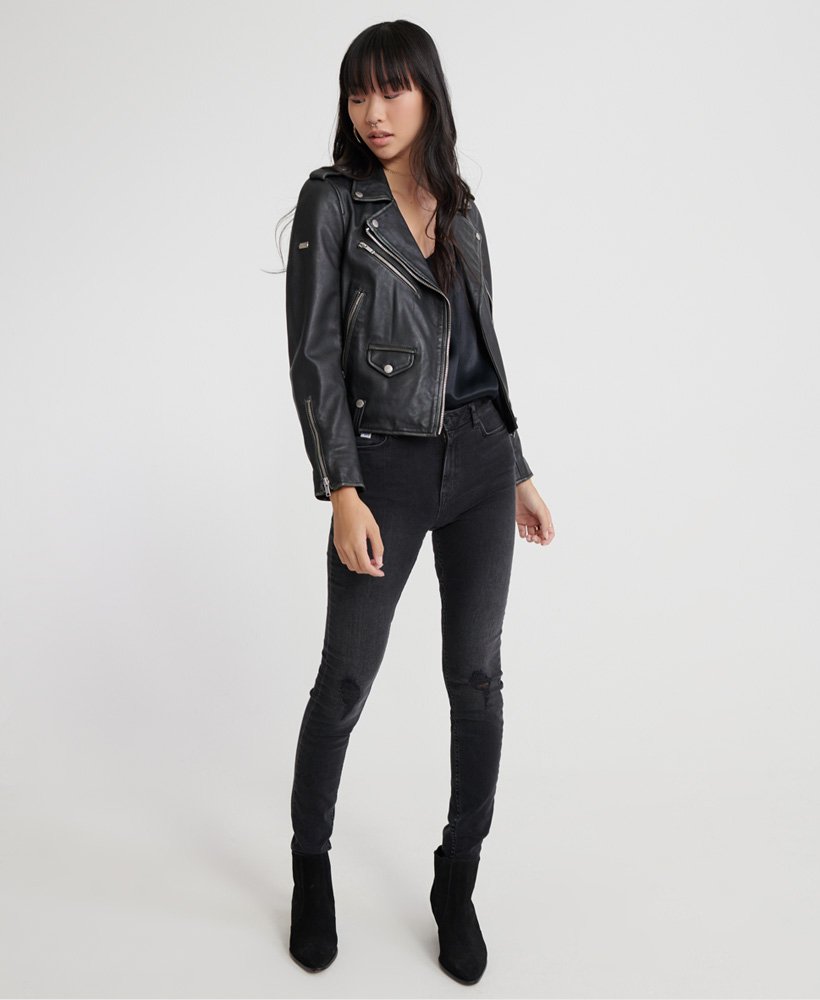 Womens - Sophia Skinny Jeans in Black | Superdry UK