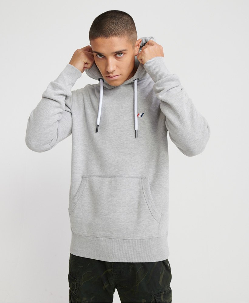 Mens - Modern Orange Label Hit Hoodie in Grey | Superdry UK