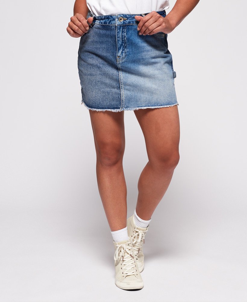 Womens - Denim Micro Mini Skirt in Duet Blue | Superdry UK