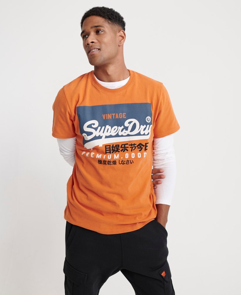 Superdry Vintage Logo T skjorte i økologisk bomull Herre T Superdry Vintage Logo T skjorte i økologisk bomull Herre T