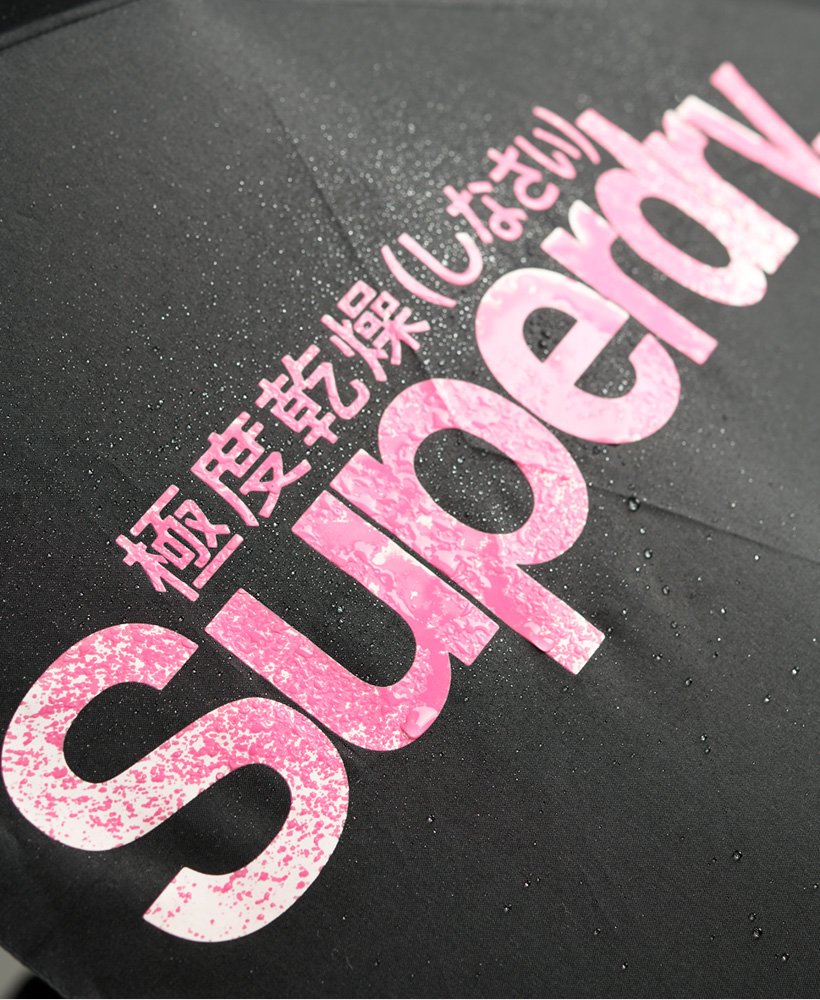 Womens - SD Minilite Umbrella in Reactive Black | Superdry