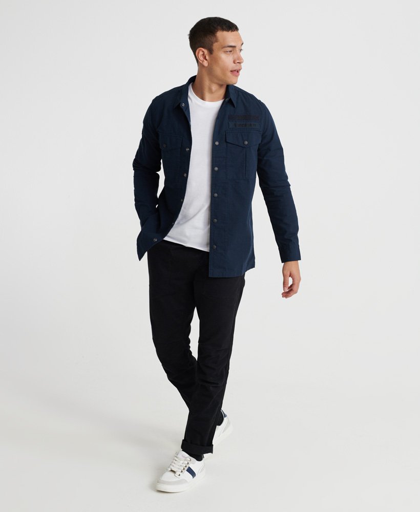 Superdry Utility Field Edition L//S Shirt Camisa para Hombre