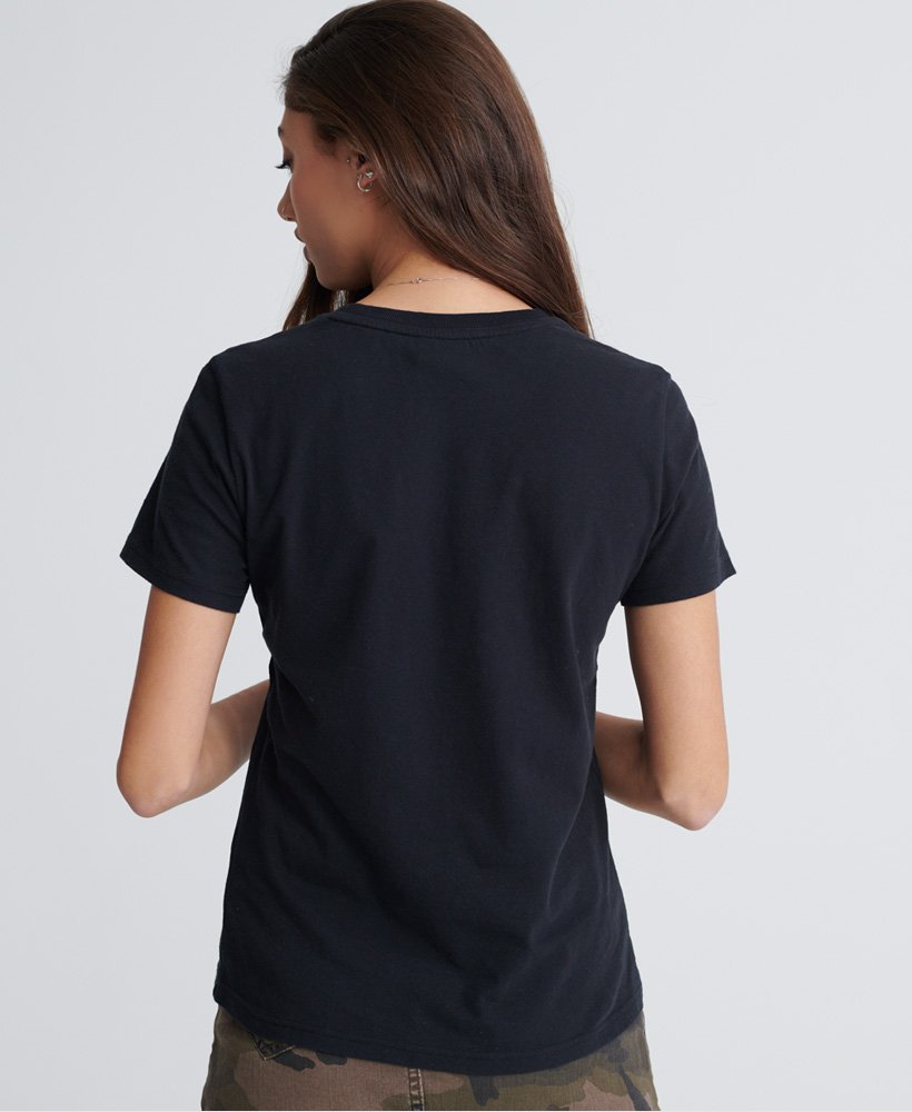 Womens - Mono Shadow T-Shirt in Black | Superdry