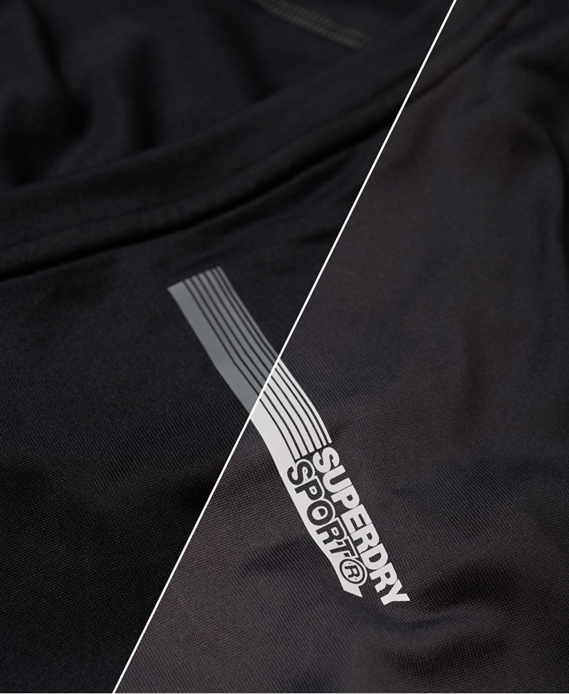 Mens Training Tank Top in Black Superdry