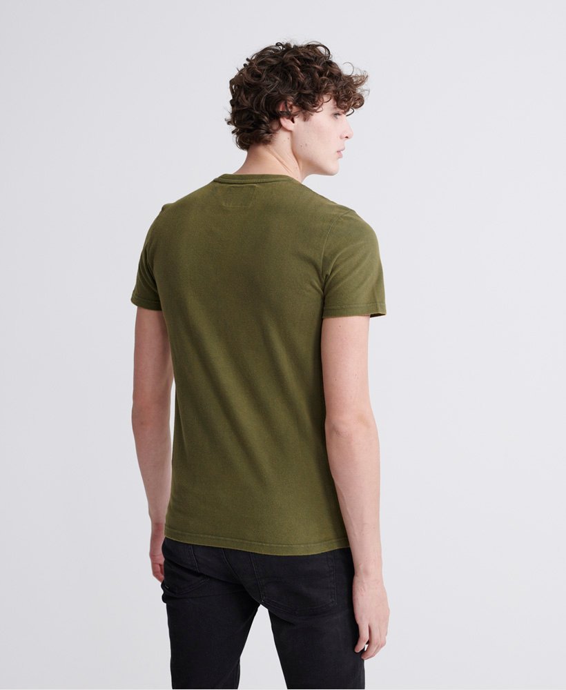 Mens - Dry Graphic T-Shirt in Burnt Olive | Superdry UK