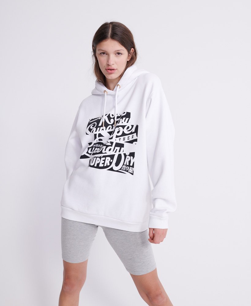 branded oversized hoodie