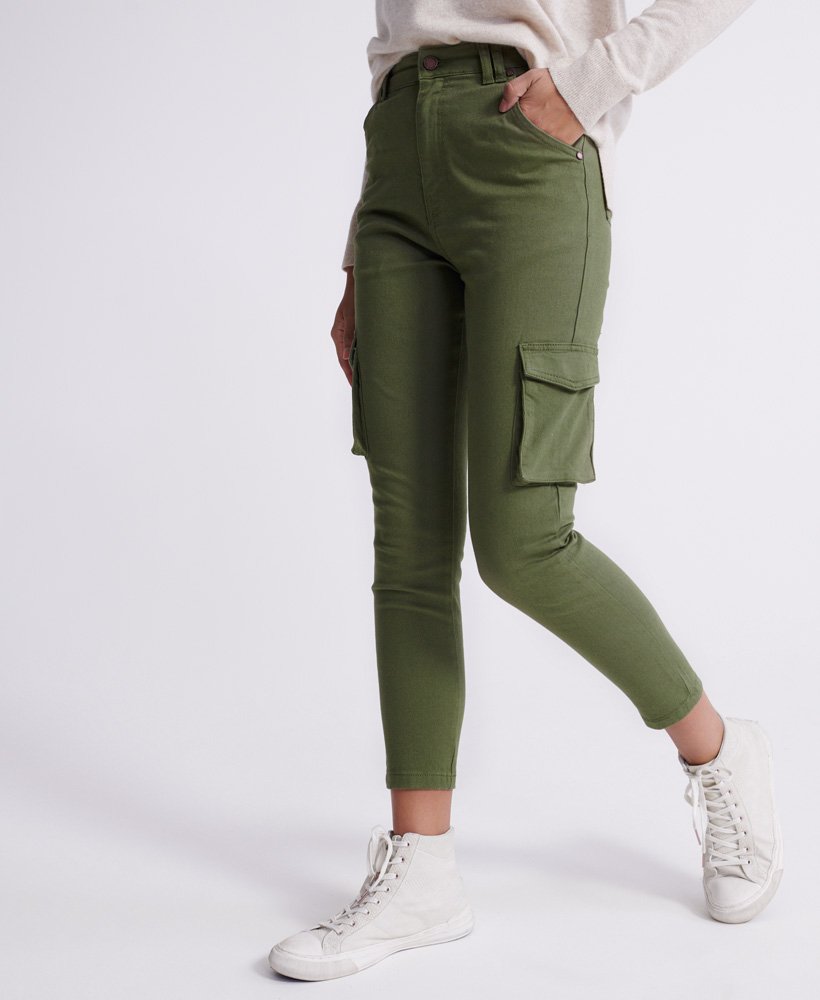 Womens - New 90s Cargo Pants in Capulet Olive | Superdry