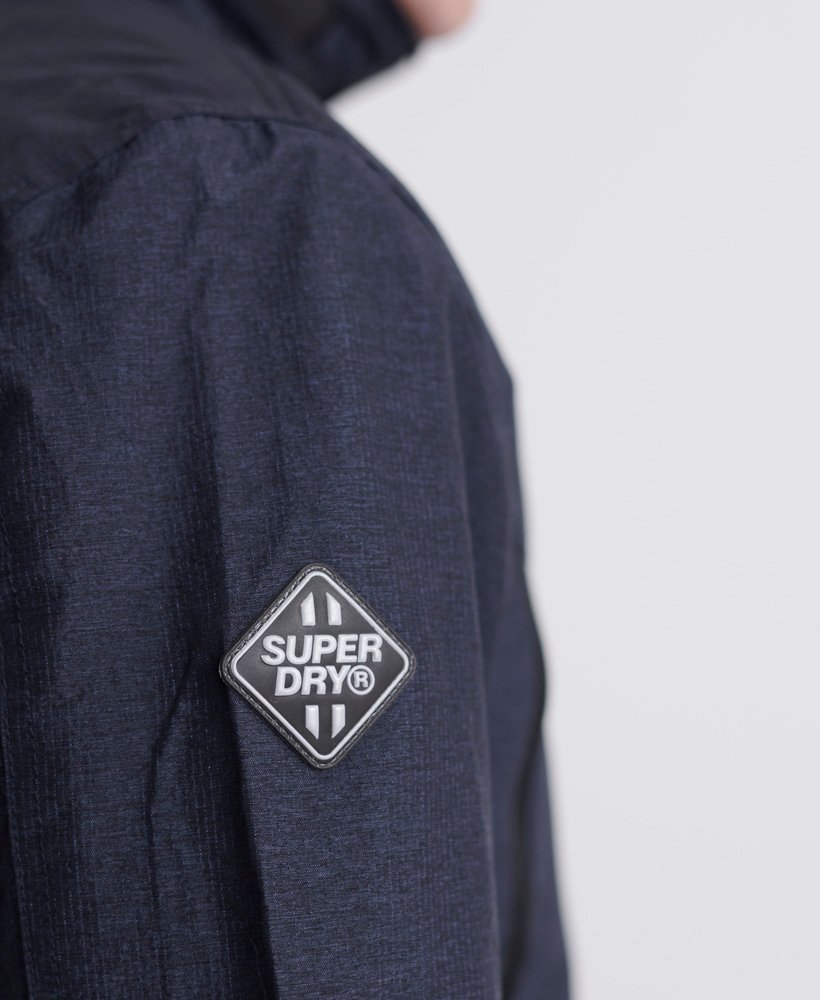 Men's - Altitude SD-Windhiker Jacket in Dark Navy Marl/black | Superdry UK