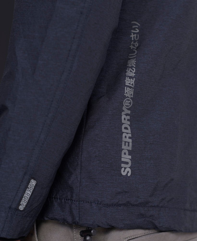 Men's - Altitude SD-Windhiker Jacket in Dark Navy Marl/black | Superdry UK