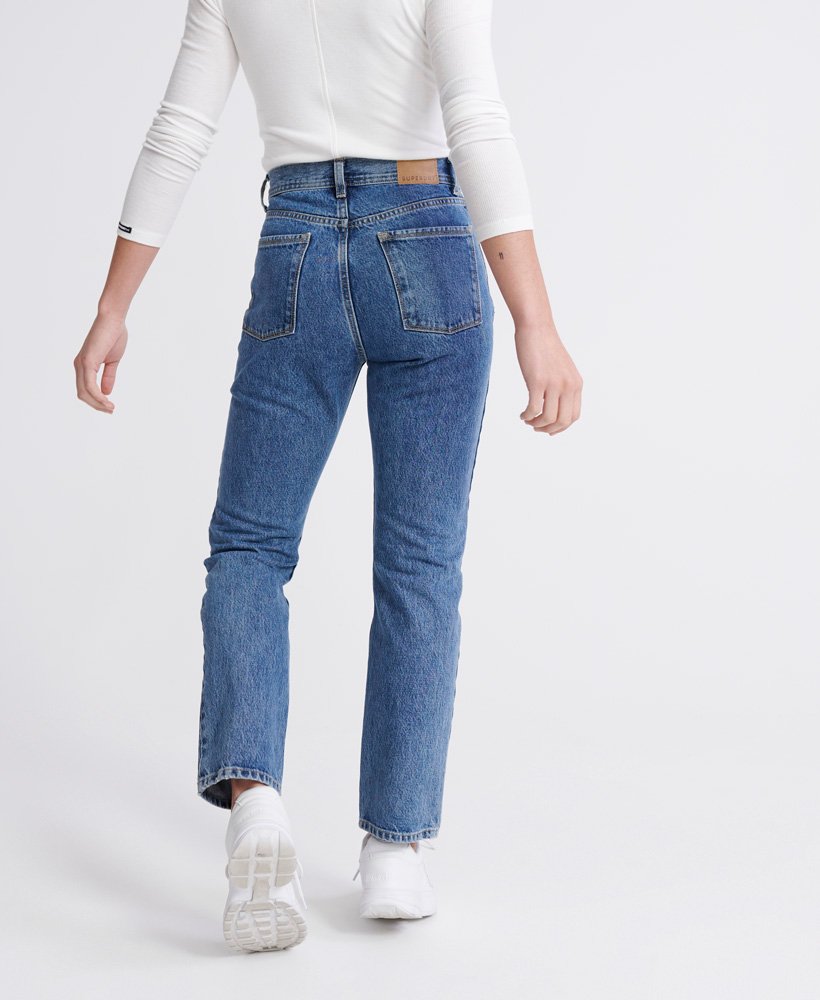 Superdry High Rise Straight Jeans - Womens