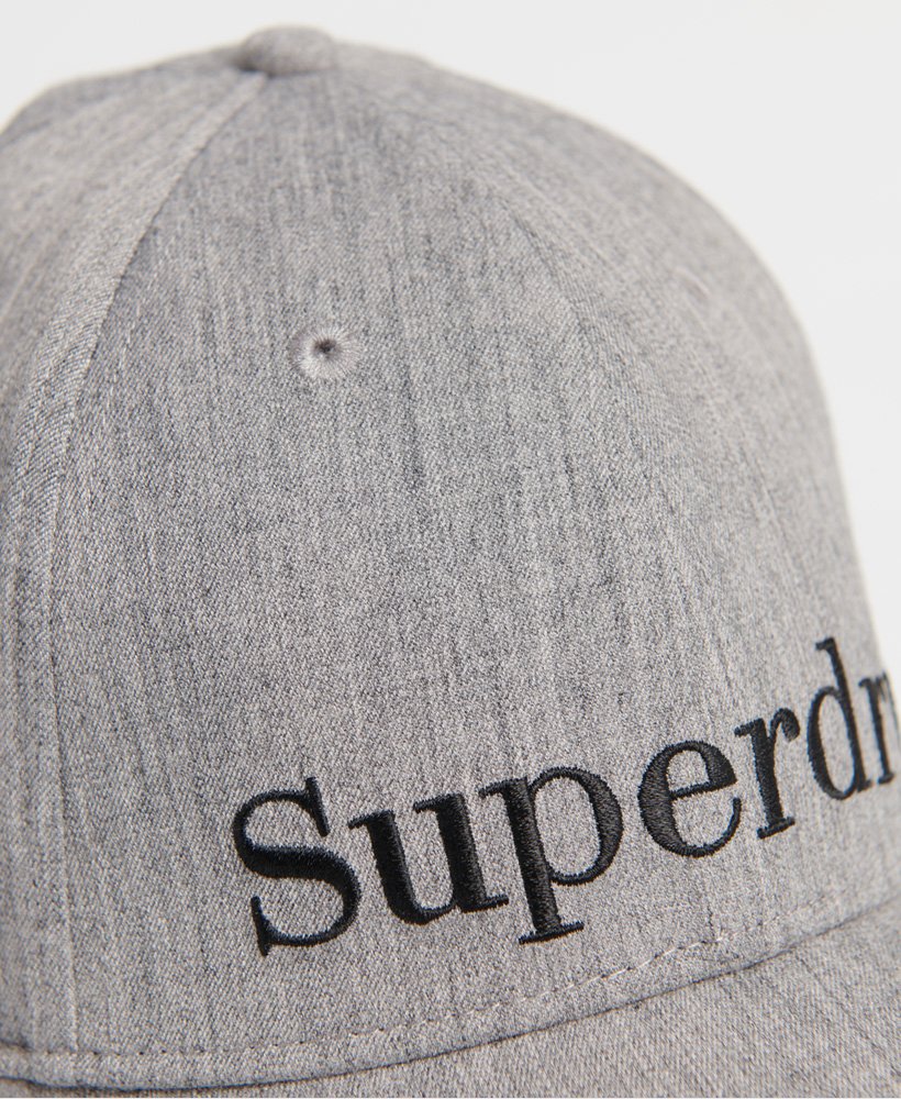 Womens Embroidery Cap in Grey Marl Superdry