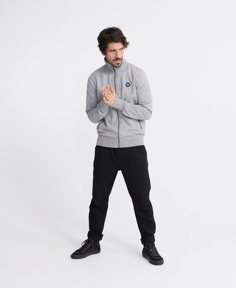 Mens - Collective Loopback Track Top in Collective Dark Grey Grit ...