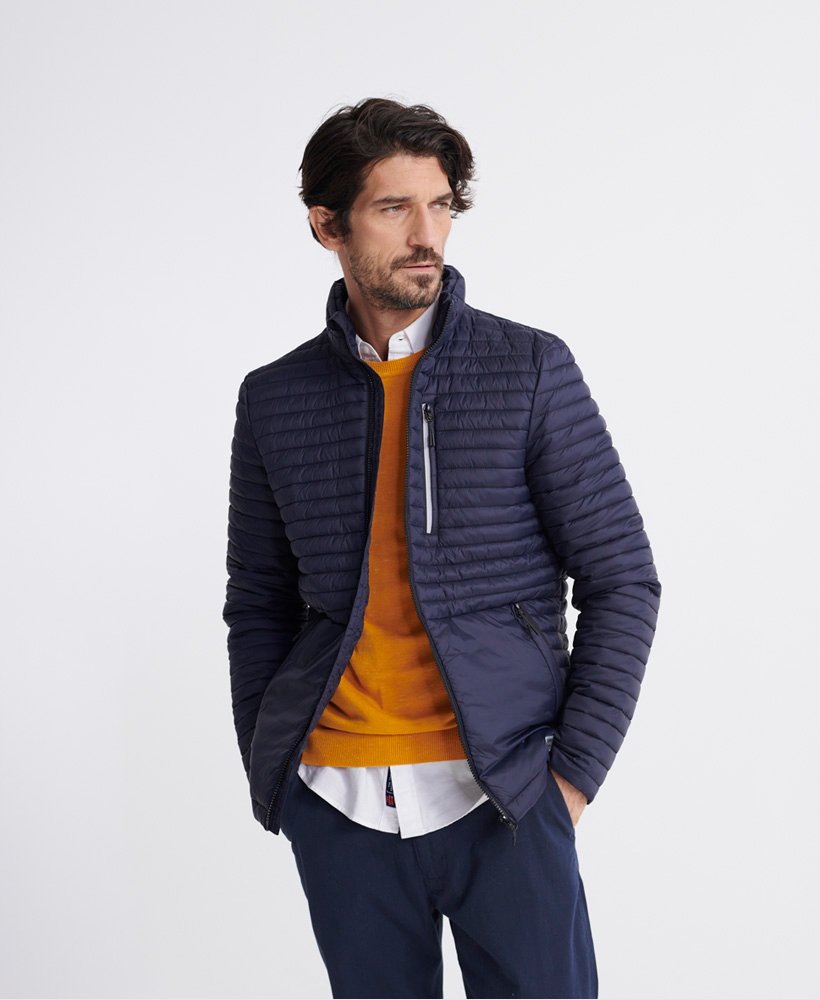 Mens Packaway NonHooded Fuji Jacket in French Navy Superdry