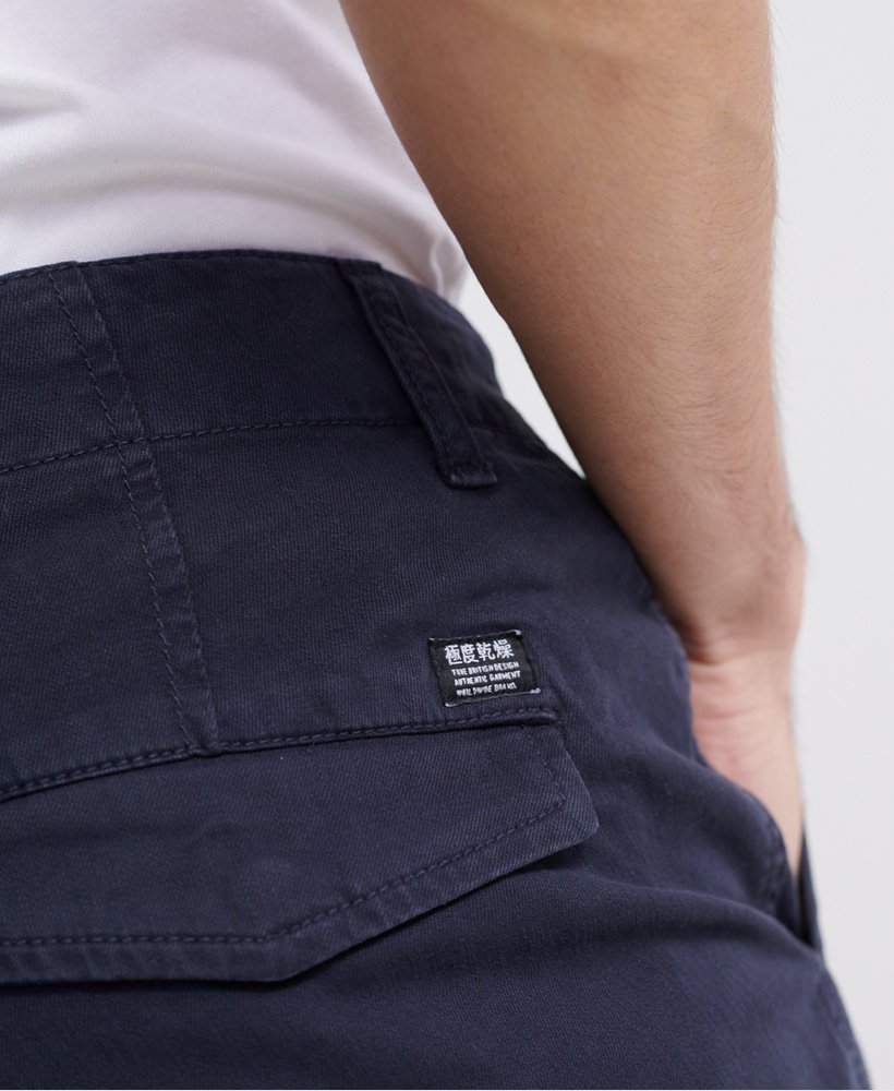 Mens - Slim Cargo Pants in Midnight Navy | Superdry