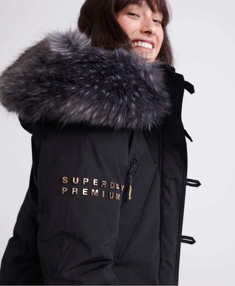 Superdry Premium Down Classics Alps Toggle Parka Coat - Women's Jackets and Coats