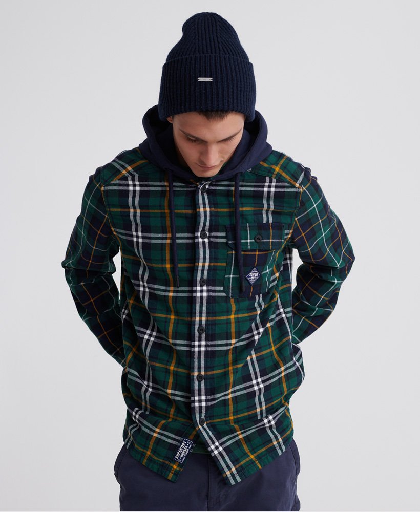 superdry hooded shirt