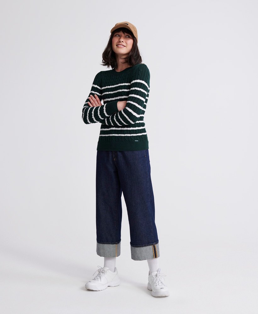 superdry croyde bay cable knit cardigan