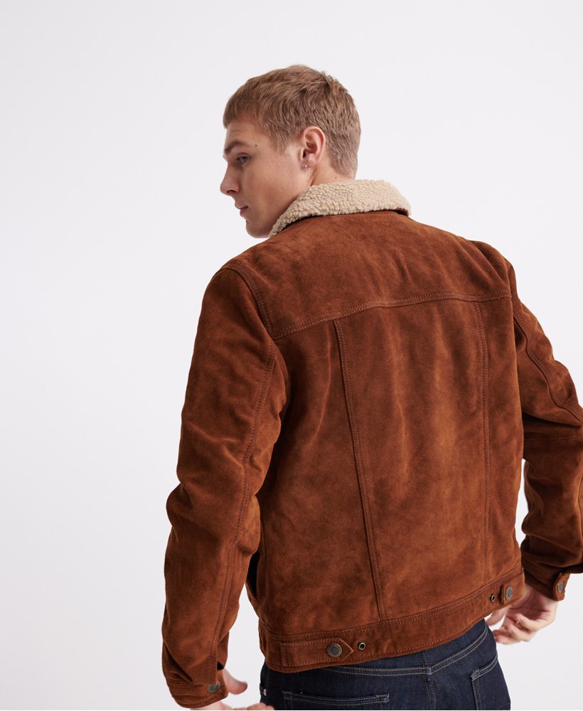 Adaptor Clothing Buttersoft Leather Trucker Jacket Aged Tan
