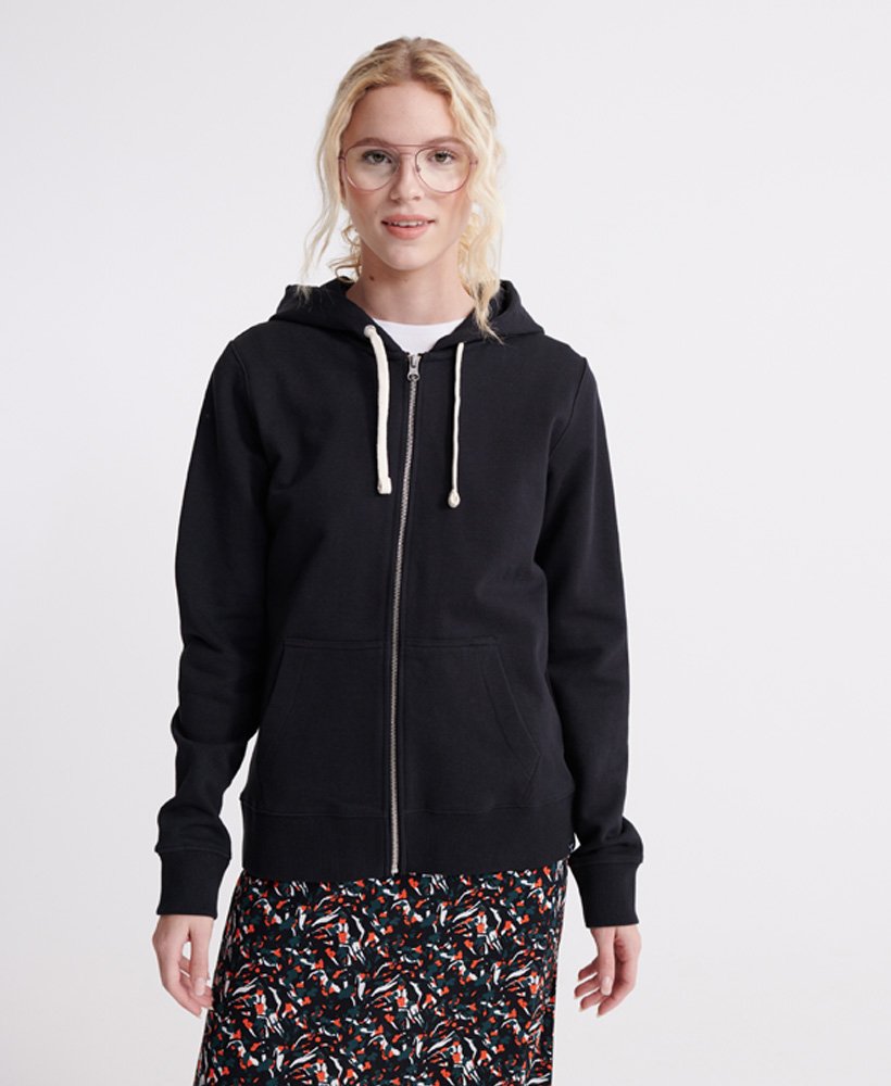 long zipper hoodie